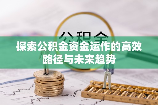雁峰探索公积金资金运作的高效路径与未来趋势