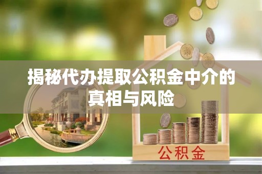雁峰揭秘代办提取公积金中介的真相与风险