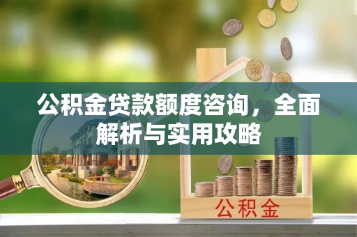 雁峰公积金贷款额度咨询，全面解析与实用攻略