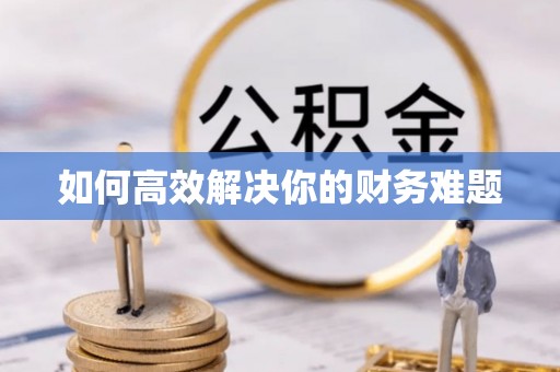 雁峰如何高效解决你的财务难题