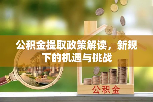 雁峰公积金提取政策解读，新规下的机遇与挑战