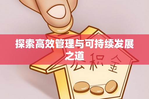 雁峰探索高效管理与可持续发展之道
