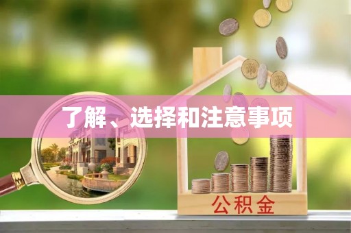 雁峰了解、选择和注意事项